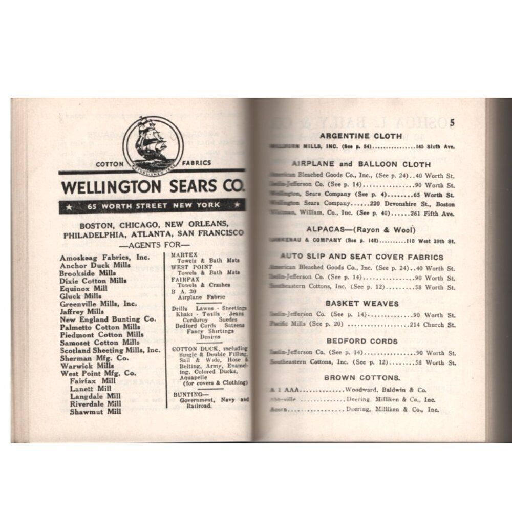 Sheldon's Buyers Guide 1944 Reference Book Sourcing For Fabrics Linens More - Picture 5 of 11